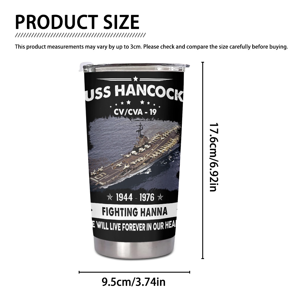 USS Hancock CV 19 CVA 19 Tumbler